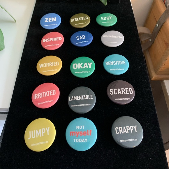 Mood Pins by Not Myself Today - Picture 1 of 2